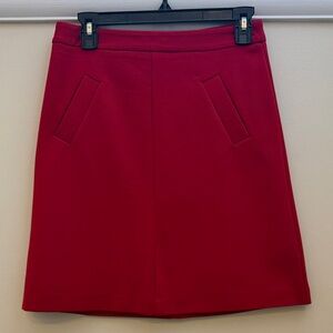 Mario Serrani Vibrant Red A-Line Skirt